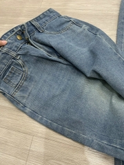 QUẦN JEAN NỮ SUÔNG NỐI GẤU SẴN (xả 79K)