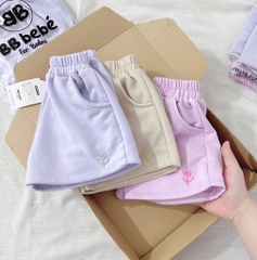 SET 3 QUẦN ĐÙI PASTEL TÍM BÉ GÁI SẴN