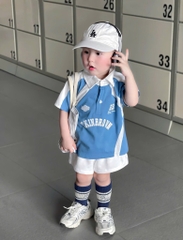 SET POLO PHỐI XANH TRẮNG BÉ TRAI SẴN( xả 57k )