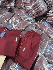 SÉT  COTTON ĐỎ TAY TRẮNG THÊU NGỰA  CHÂN VÁY A DÁNG NGẮN NỮ