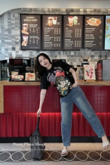 ÁO PHÔNG CÔ GÁI ĐEO NƠ NỮ SẴN