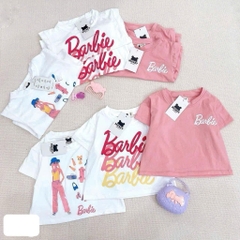 SET 3 ÁO BARBIE TONE TRẮNG HỒNG BÉ GÁI