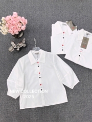 ÁO SƠ MI TKE CÚC 3 MÀU NỮ SẴN (SALE 49k)
