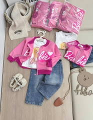 SET DÀI 3 CHI TIẾT BABI HỒNG QUẦN BÒ BÉ GÁI