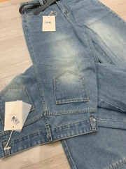 QUẦN JEAN NỮ SUÔNG NỐI GẤU SẴN (xả 79K)