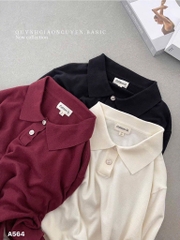 ÁO LEN DÀI TAY CỔ POLO 2 CÚC NỮ