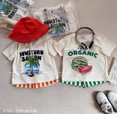 SET 2 BỘ HÈ SIÊU XINH DỪA DƯA HẤU BÉ TRAI