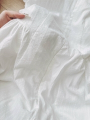 VÁY NỮ THÊU TRẮNG KHOÁ TRC 2 LỚP