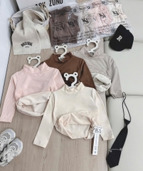 COMBO 4 ÁO GIỮ NHIỆT CỔ CAO DÀI TAY BÉ GÁI
