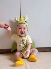 SET KHỦNG LONG XANH KÈM MŨ BÉ TRAI