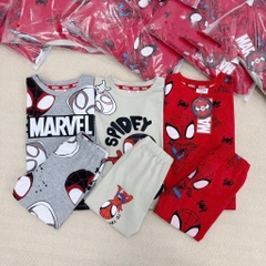 BỘ 3 BỘ DÀI SPIDERMAN MARVEL TONE ĐỎ GHI BÉ TRAI