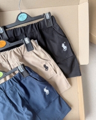SET 3 QUẦN ĐÙI KAKI THÊU NGỰA BÉ TRAI