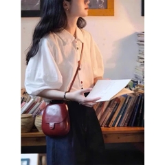 ÁO SƠ MI TKE CÚC 3 MÀU NỮ SẴN (SALE 49k)