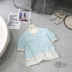 ÁO PHỐI REN 2 MÀU NỮ