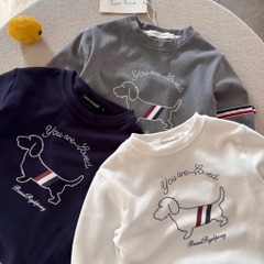 SET 3 ÁO ZIP LÔNG CHÓ THOM DÀI TAY BÉ TRAI