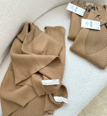 SET ÁO PHÔNG + GILE LEN NỮ ZARAAA THU ĐÔNG SẴN(XẢ 99k)