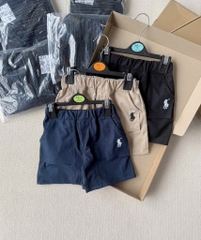 SET 3 QUẦN ĐÙI KAKI THÊU NGỰA BÉ TRAI