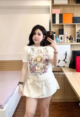 ÁO LEN CỘC DI.OR THÊU HOA MẶT TRỜI XINH YÊU NỮ