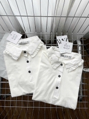 ÁO POLO CỔ ĐỨC TAY BỒNG NỮ