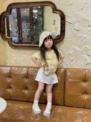 ÁO LEN POLO CỘC TAY BÉ GÁI