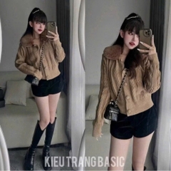 ÁO LEN QC CỔ LÔNG HOT HIT NỮ SẴN