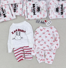 SET 2 BỘ DÀI XƯỚC NƠ THỎ BÉ GÁI(XẢ 85k)