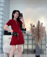 VÁY LEN NỮ THÊU NGỰA KÈM QUẦN LÓT TRONG THU ĐÔNG SẴN