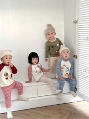 SET BỘ DÀI ZIP LÔNG 2 MẶT BÉ TRAI BÉ GÁI