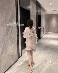 PIZAMA MÈO KITTY HỒNG NỮ