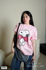 ÁO PHÔNG HỒNG SNOPY NỮ