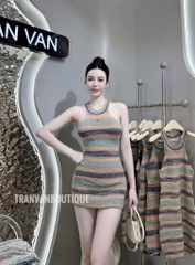 VÁY LEN CỔ YẾM NHIỀU MÀU NỮ