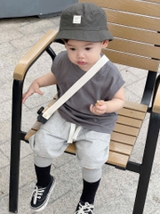 SET 3 ÁO BA LỖ TONE TRẮNG XANH GHI BÉ TRAI