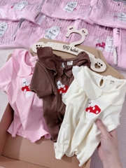 SET 3 ÁO CỔ SEN THÊU NẤM BÉ GÁI SẴN (SALE 59k)