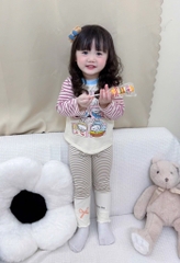 SET DÀI LABABU ĐÍNH NỔI ĐÁNG YÊU – MỀM MỊN CHUẨN COTTON XỊN BÉ GÁI