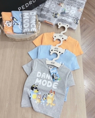SET 3 ÁO CỘC BLUEY DƯƠNG XÁM CAM BÉ TRAI (XẢ 69k)
