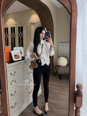 QUẦN LEGGING HỘP MÈO NÂU NỮ