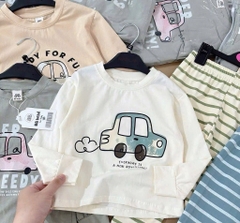 SET 3 BỘ DÀI TAY TONE BE CAM XANH BÉ TRAI