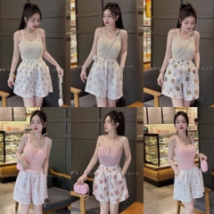 SET 3 QUẦN ĐÙI HOẠ TIẾT NỮ SẴN(SALE 85k)