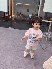 SÉT 4 ÁO CỘC TAY COTTON XƯỢC BB3 BÉ GÁI SẴN