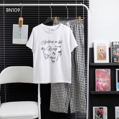 BỘ NỮ ÁO COTTON QUẦN THÔ KẺ XUẤT DƯ XỊN NỮ