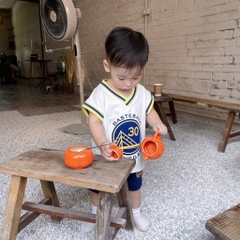 SET 2 BỘ DÀI PIZAMA TONE XANH CÚN KẺ BÉ TRAI