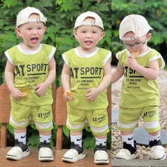 SET 2 BỘ COTTON TÀU SPORT BÉ TRAI SẴN (XẢ 75k)
