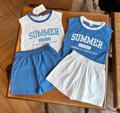 SET BỘ SUMMER XANH TRẮNG BÉ TRAI SẴN(SALE 89k)