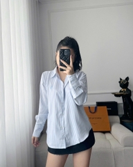 ÁO SƠ MI NỮ DÀI TAY THÊU NGỰA 3 MÀU SẴN (TRẮNG SALE 87k)