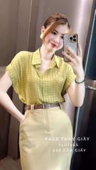 ÁO SƠ MI GU TAY LV DÍC DẮC NỮ SẴN( xả 79k )