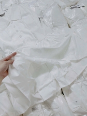 VÁY THÊU ONG ĐUÔI CÁ MÀU TRẮNG NỮ SẴN