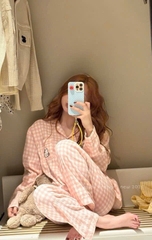 SET PIJAMA DÀI HELLO KITTY XINH XẮN NỮ THU ĐÔNG