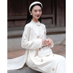 SET ÁO DÀI ĐÍNH BƯỚM TẾT 2026 NỮ