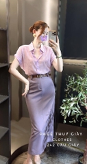ÁO SƠ MI GU TAY LV DÍC DẮC NỮ SẴN( xả 79k )