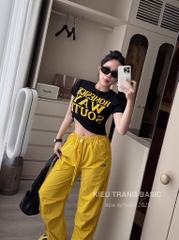BỘ ÁO CHỮ QUẦN SUÔNG VÀNG NỮ(XẢ 99k)